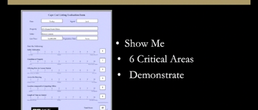 The Listing Evaluation Form