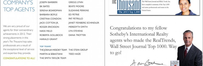 The 2013 Top 1,000 Real Estate Agents