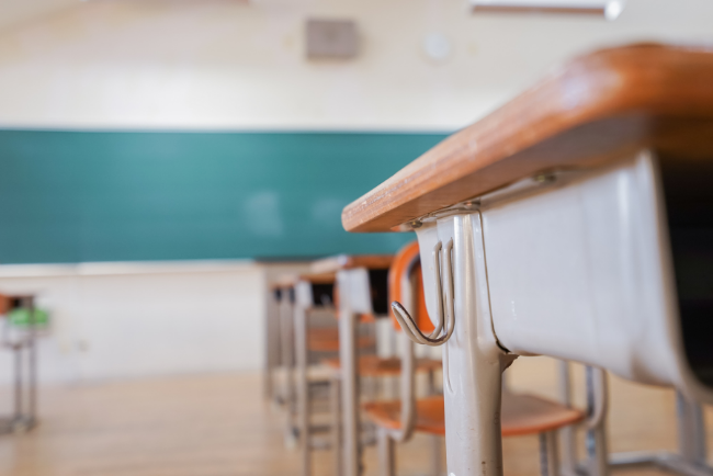 High school classroom – woodworking lesson